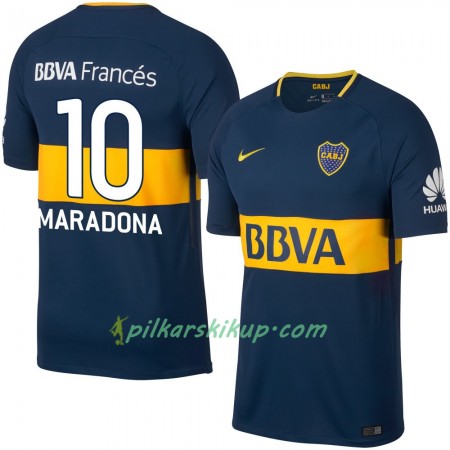 Koszulka Boca Juniors Maradona Domowe 2017-18 Koszulki Piłkarskie Krótki Rękaw