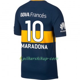 Koszulka Boca Juniors Maradona Domowe 2017-18 Koszulki Piłkarskie Krótki Rękaw