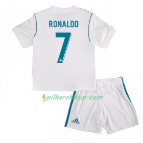 Koszulka Real Madryt Cristiano Ronaldo 7 Dziecięcy Domowe 2017-18 Koszulki Piłkarskie Krótki Rękaw