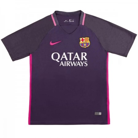 Koszulka Barcelona 2016-17 Retro Wyjazdowe Koszulki Piłkarskie Krótki Rękaw