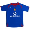 Koszulka Manchester United 2005-06 Retro Wyjazdowe Koszulki Piłkarskie Krótki Rękaw
