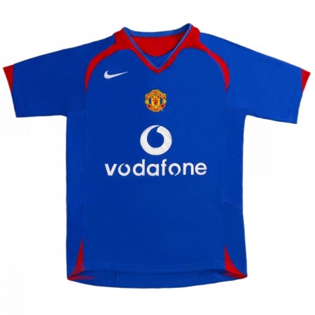 Koszulka Manchester United 2005-06 Retro Wyjazdowe Koszulki Piłkarskie Krótki Rękaw
