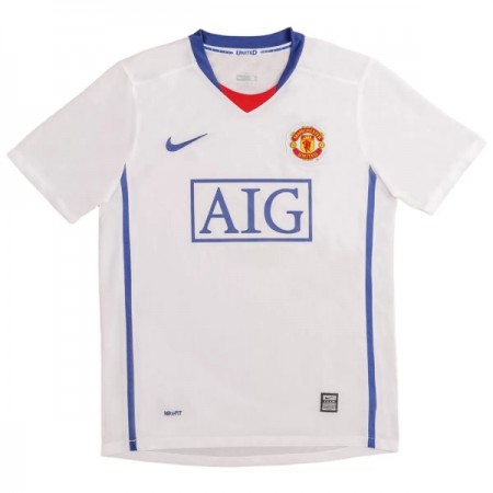 Koszulka Manchester United 2008-09 Retro Wyjazdowe Koszulki Piłkarskie Krótki Rękaw