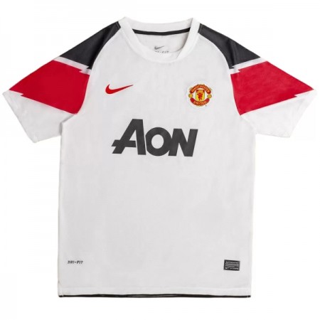 Koszulka Manchester United 2010-11 Retro Wyjazdowe Koszulki Piłkarskie Krótki Rękaw