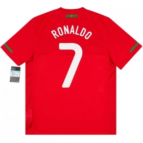 Koszulka Portugalia Ronaldo 7 2010 Retro Domowe Koszulki Piłkarskie Krótki Rękaw