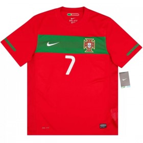 Koszulka Portugalia Ronaldo 7 2010 Retro Domowe Koszulki Piłkarskie Krótki Rękaw