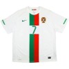 Koszulka Portugalia Ronaldo 7 2010 Retro Wyjazdowe Koszulki Piłkarskie Krótki Rękaw