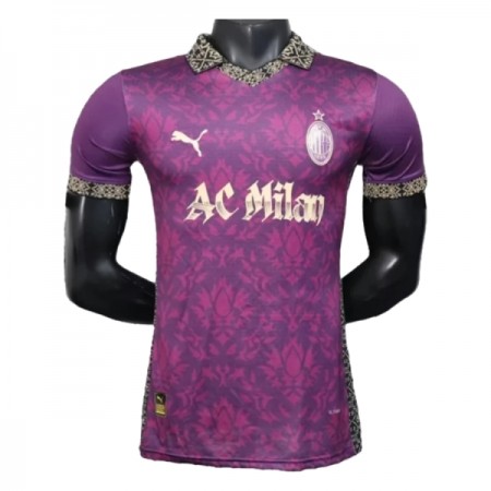 Koszulka AC Milan 2025-26 Fioletowy Koszulki Piłkarskie Krótki Rękaw