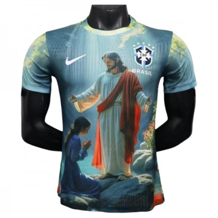 Koszulka Brazylia x Christ 2025 Koszulki Piłkarskie Krótki Rękaw