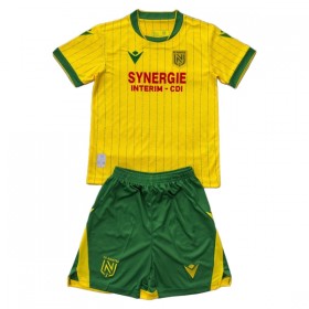 Koszulka FC Nantes Dziecięcy Domowe 2025-26 Koszulki Piłkarskie Krótki Rękaw