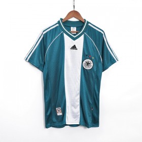 Koszulka Niemcy Retro Wyjazdowe 1998 Koszulki Piłkarskie Krótki Rękaw