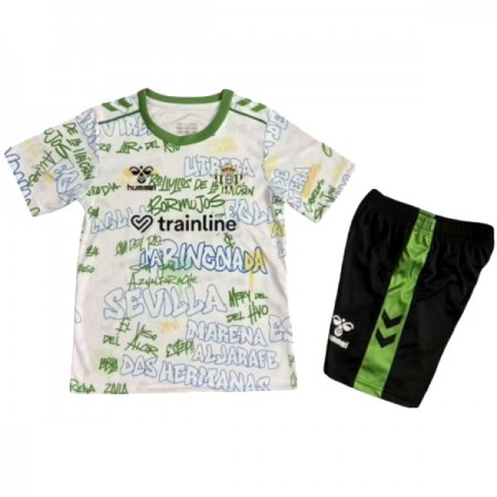 Koszulka Real Betis Pre-Match Dziecięcy 2025-26 Koszulki Piłkarskie Krótki Rękaw