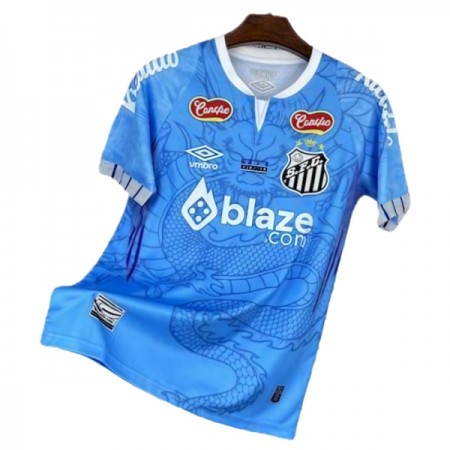 Koszulka Santos FC Dragon 2025-26 Niebieski Koszulki Piłkarskie Krótki Rękaw