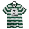 Koszulka Sporting CP 1999-2000 Domowe Koszulki Piłkarskie Krótki Rękaw