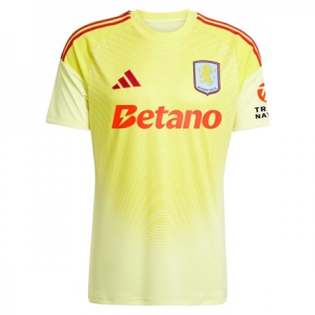 Koszulka Aston Villa Bramkarska 2025-26 Żółty Koszulki Piłkarskie Krótki Rękaw