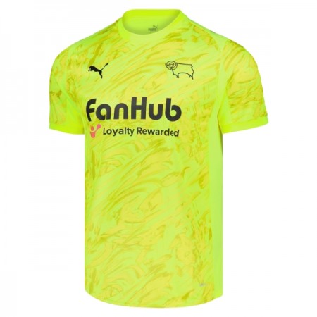 Koszulka Derby County Bramkarska 2025-26 Żółty Koszulki Piłkarskie Krótki Rękaw
