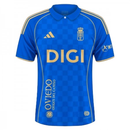 Koszulka Real Oviedo Domowe 2025-26 Koszulki Piłkarskie Krótki Rękaw