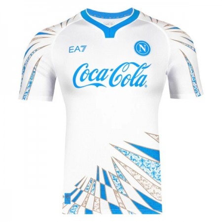 Koszulka SSC Napoli Pre-Match 2025-26 Biały Koszulki Piłkarskie Krótki Rękaw