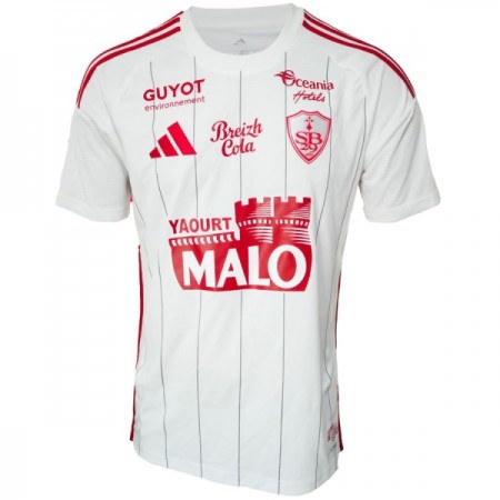 Koszulka Stade Brestois Wyjazdowe 2025-26 Koszulki Piłkarskie Krótki Rękaw