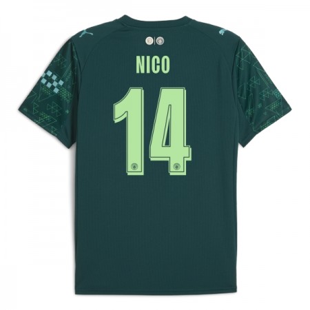 Koszulka Manchester City Nico 14 EA Sport Czwarty 2025-26 Koszulki Piłkarskie Krótki Rękaw