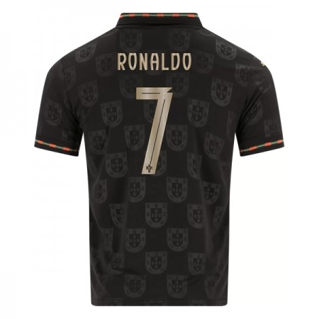 Koszulka Portugalia Black Panther Ronaldo 7 2025-26 Koszulki Piłkarskie Krótki Rękaw