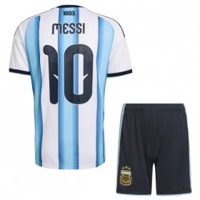 Koszulka Argentyna Messi 10 Dziecięcy Domowe MŚ 2026 Koszulki Piłkarskie Krótki Rękaw