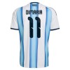 Koszulka Argentyna Di Maria 11 Domowe MŚ 2026 Koszulki Piłkarskie Krótki Rękaw