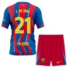 Koszulka FC Barcelona F. De Jong 21 Dziecięcy Czwarty 2025-26 Koszulki Piłkarskie Krótki Rękaw