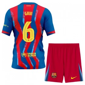 Koszulka FC Barcelona Gavi 6 Dziecięcy Czwarty 2025-26 Koszulki Piłkarskie Krótki Rękaw