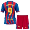 Koszulka FC Barcelona Lewandowski 9 Dziecięcy Czwarty 2025-26 Koszulki Piłkarskie Krótki Rękaw