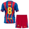 Koszulka FC Barcelona Pedri 8 Dziecięcy Czwarty 2025-26 Koszulki Piłkarskie Krótki Rękaw
