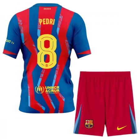Koszulka FC Barcelona Pedri 8 Dziecięcy Czwarty 2025-26 Koszulki Piłkarskie Krótki Rękaw