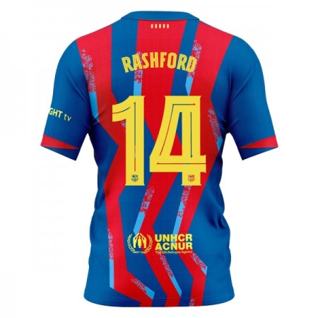 Koszulka FC Barcelona Rashford 14 Czwarty 2025-26 Koszulki Piłkarskie Krótki Rękaw
