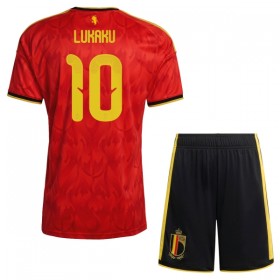 Koszulka Belgia Lukaku 10 Dziecięcy Domowe MŚ 2026 Koszulki Piłkarskie Krótki Rękaw