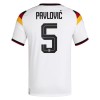 Koszulka Niemcy Pavlovic 5 Domowe MŚ 2026 Koszulki Piłkarskie Krótki Rękaw
