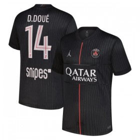 Koszulka Paris Saint-Germain D. Doue 14 Jordan Czwarty 2025-26 Koszulki Piłkarskie Krótki Rękaw