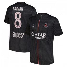 Koszulka Paris Saint-Germain Fabian 8 Jordan Czwarty 2025-26 Koszulki Piłkarskie Krótki Rękaw