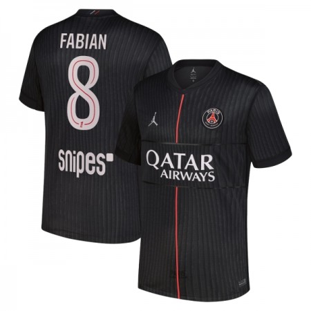 Koszulka Paris Saint-Germain Fabian 8 Jordan Czwarty 2025-26 Koszulki Piłkarskie Krótki Rękaw