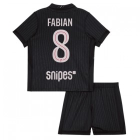 Koszulka Paris Saint-Germain Fabian 8 Jordan Dziecięcy Czwarty 2025-26 Koszulki Piłkarskie Krótki Rękaw