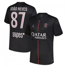 Koszulka Paris Saint-Germain Joao Neves 87 Jordan Czwarty 2025-26 Koszulki Piłkarskie Krótki Rękaw