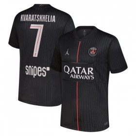 Koszulka Paris Saint-Germain Kvaratskhelia 7 Jordan Czwarty 2025-26 Koszulki Piłkarskie Krótki Rękaw