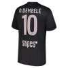 Koszulka Paris Saint-Germain O. Dembele 10 Jordan Czwarty 2025-26 Koszulki Piłkarskie Krótki Rękaw