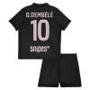 Koszulka Paris Saint-Germain O. Dembele 10 Jordan Dziecięcy Czwarty 2025-26 Koszulki Piłkarskie Krótki Rękaw