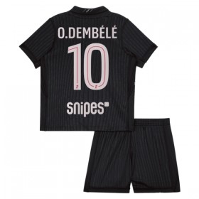 Koszulka Paris Saint-Germain O. Dembele 10 Jordan Dziecięcy Czwarty 2025-26 Koszulki Piłkarskie Krótki Rękaw