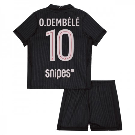 Koszulka Paris Saint-Germain O. Dembele 10 Jordan Dziecięcy Czwarty 2025-26 Koszulki Piłkarskie Krótki Rękaw