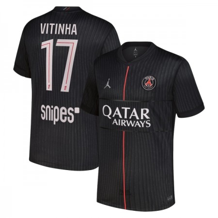 Koszulka Paris Saint-Germain Vitinha 17 Jordan Czwarty 2025-26 Koszulki Piłkarskie Krótki Rękaw