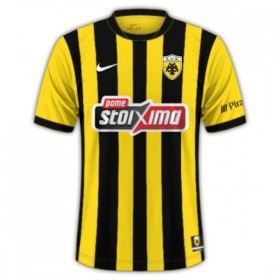 Koszulka AEK Athens Domowe 2025-26 Koszulki Piłkarskie Krótki Rękaw
