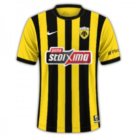 Koszulka AEK Athens Domowe 2025-26 Koszulki Piłkarskie Krótki Rękaw