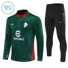 AC Milan Dziecięcy Treningowa 2025-26 Zielony Kvarts-Dragkedja