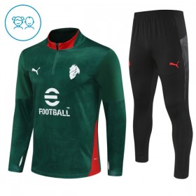 AC Milan Dziecięcy Treningowa 2025-26 Zielony Kvarts-Dragkedja